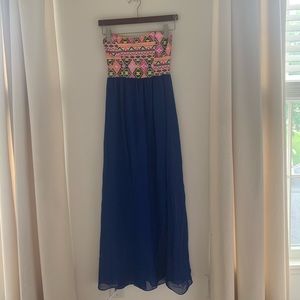 Tribal Print Maxi Dress